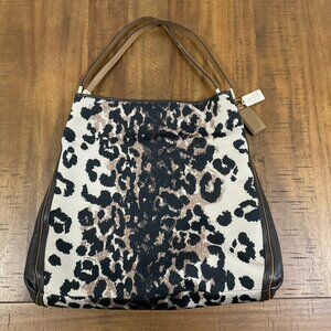 GUC Coach Madison Ocelot Leopard Animal Print Phoebe Shoulder Bag #25209